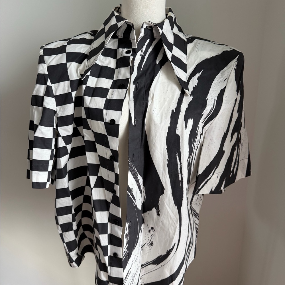 Christopher John Rogers Collection 7 Print Shirt - Size S